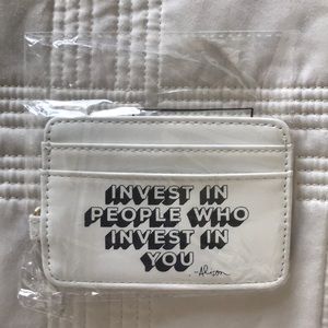 NWT White Wallet | One Size, Party with Alison